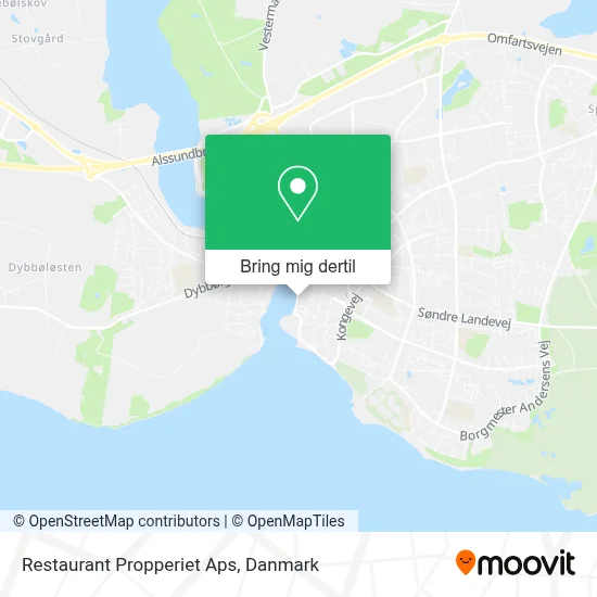 Restaurant Propperiet Aps kort