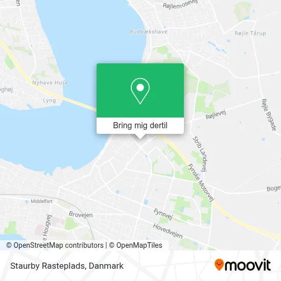 Staurby Rasteplads kort