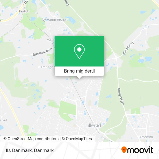 Ils Danmark kort