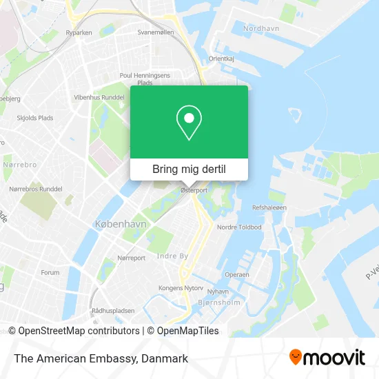 The American Embassy kort