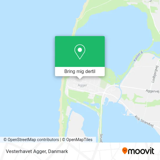 Vesterhavet Agger kort