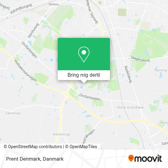 Prent Denmark kort