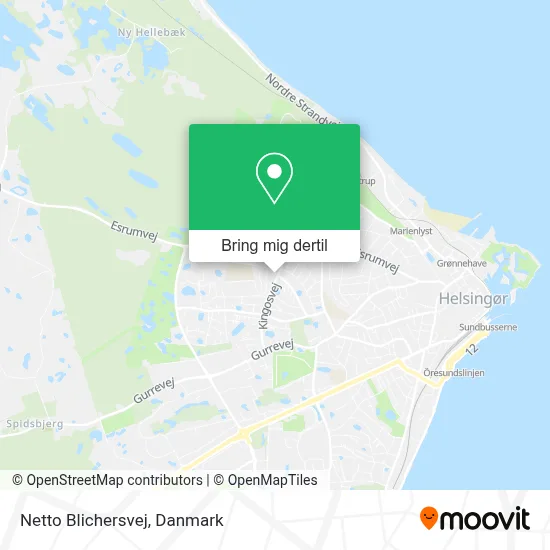 Netto Blichersvej kort