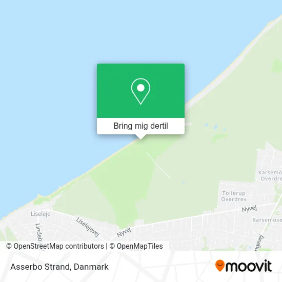 Asserbo Strand kort
