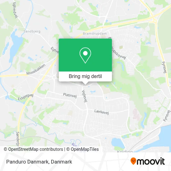 Panduro Danmark kort