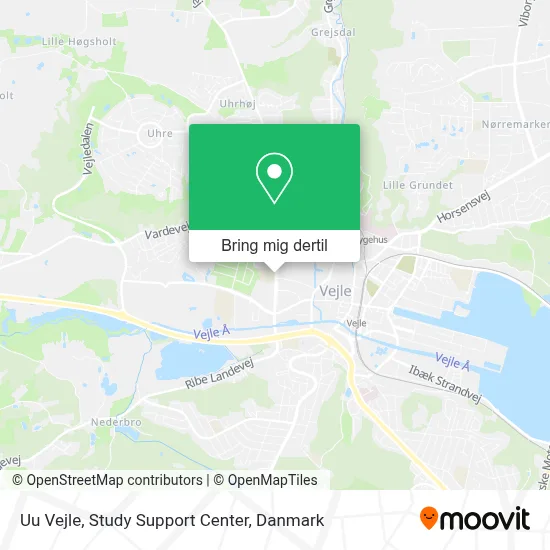 Uu Vejle, Study Support Center kort