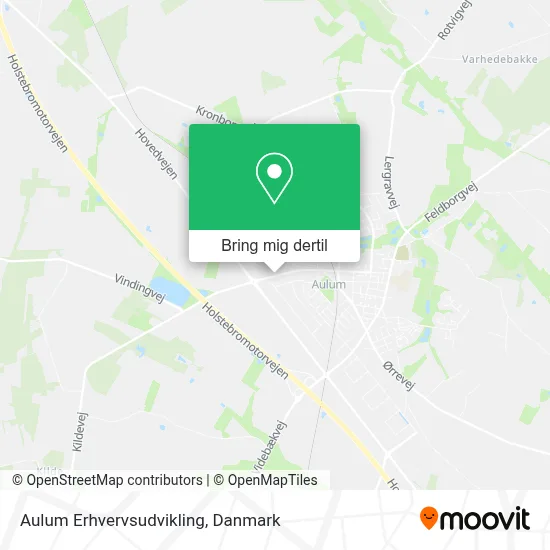 Aulum Erhvervsudvikling kort