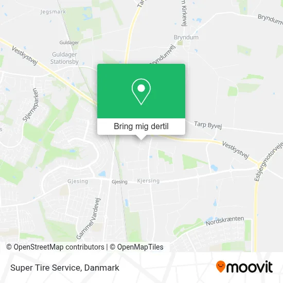 Super Tire Service kort