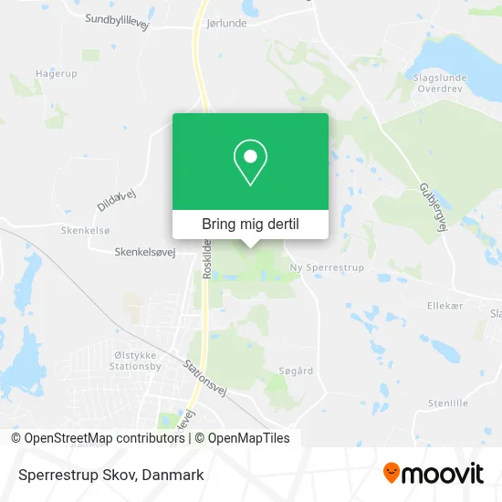 Sperrestrup Skov kort