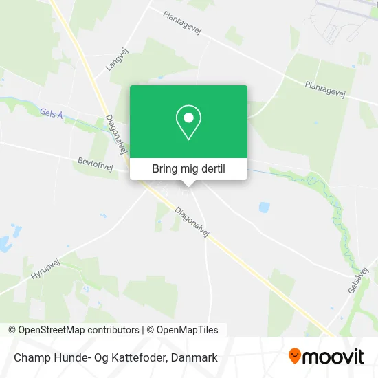 Champ Hunde- Og Kattefoder kort