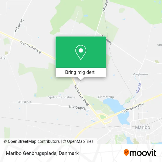 Maribo Genbrugsplads kort