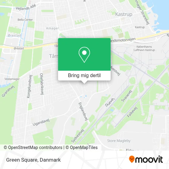 Green Square kort