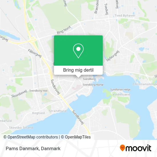 Pams Danmark kort
