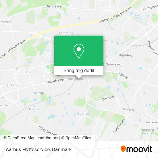Aarhus Flytteservice kort