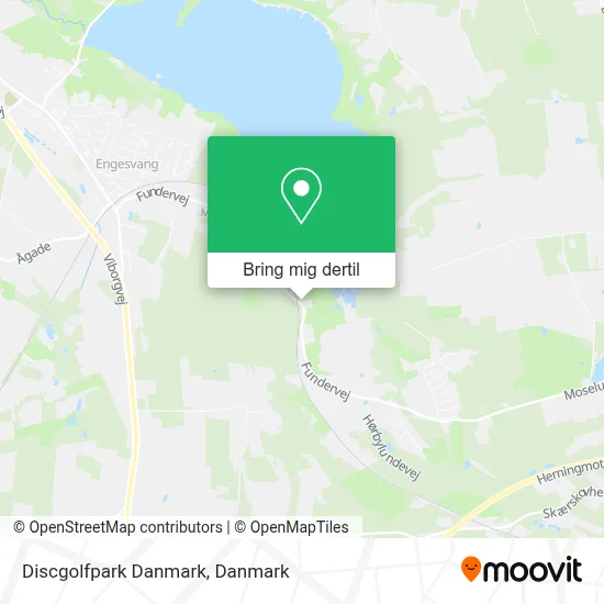 Discgolfpark Danmark kort