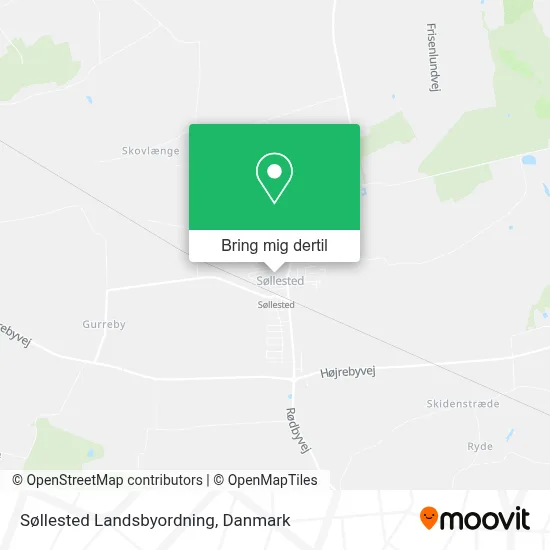 Søllested Landsbyordning kort