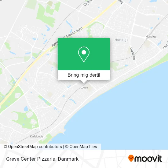 Greve Center Pizzaria kort
