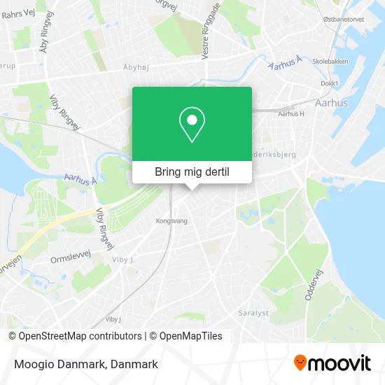 Moogio Danmark kort