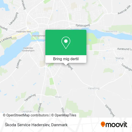 Škoda Service Haderslev kort