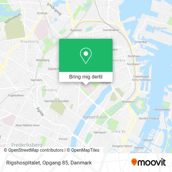 Rigshospitalet, Opgang 85 kort
