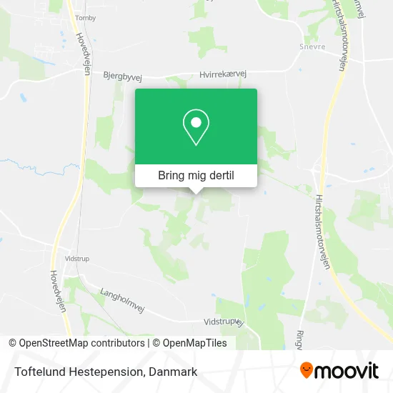 Toftelund Hestepension kort