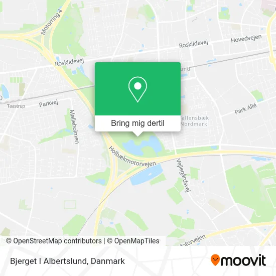 Bjerget I Albertslund kort