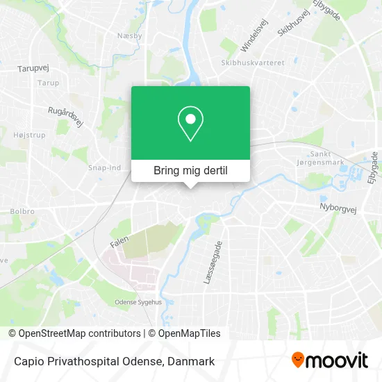 Capio Privathospital Odense kort