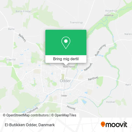 El-Butikken Odder kort