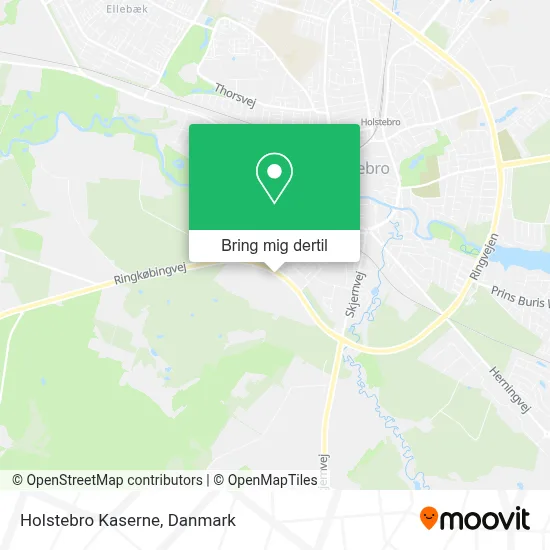 Holstebro Kaserne kort