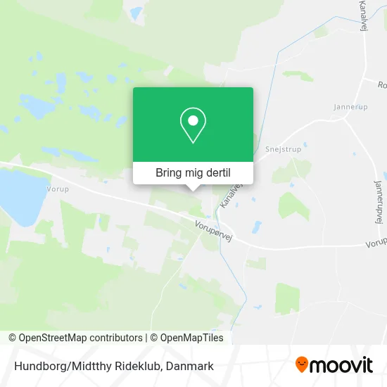 Hundborg/Midtthy Rideklub kort