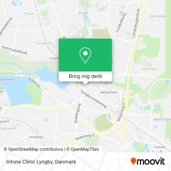 Intone Clinic Lyngby kort