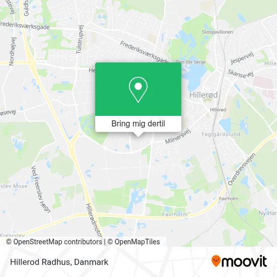 Hillerod Radhus kort