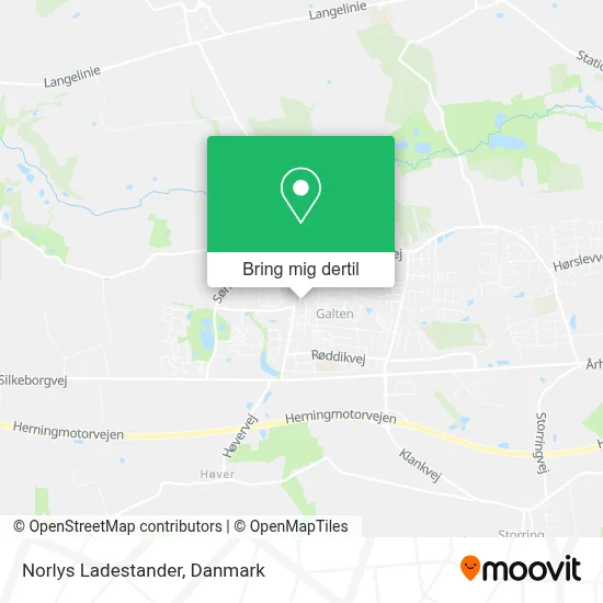 Norlys Ladestander kort