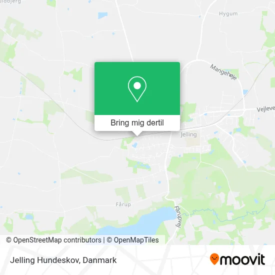 Jelling Hundeskov kort