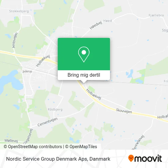 Nordic Service Group Denmark Aps kort