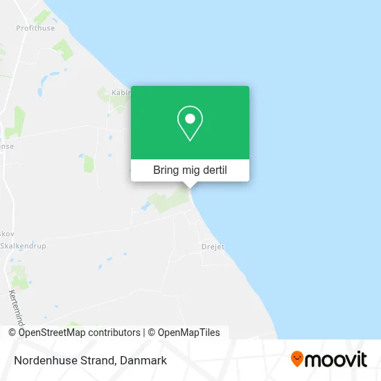 Nordenhuse Strand kort