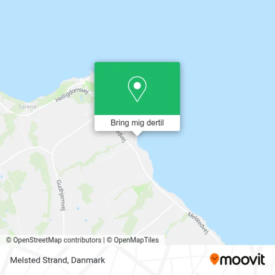 Melsted Strand kort