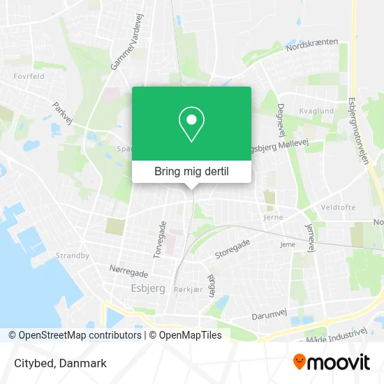 Citybed kort