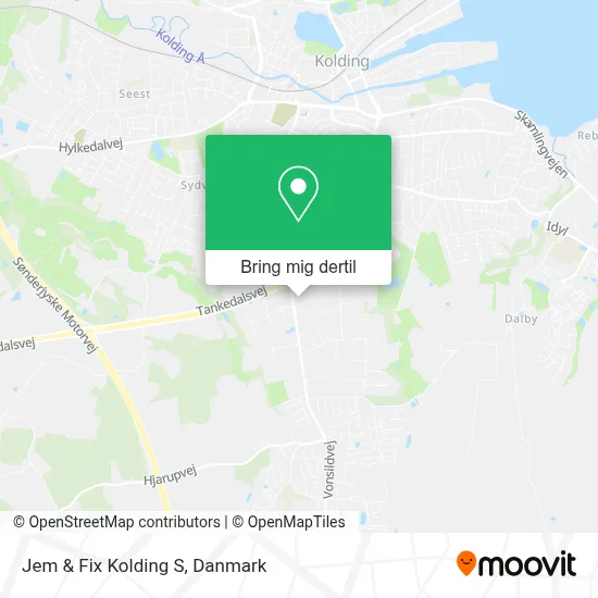 Jem & Fix Kolding S kort