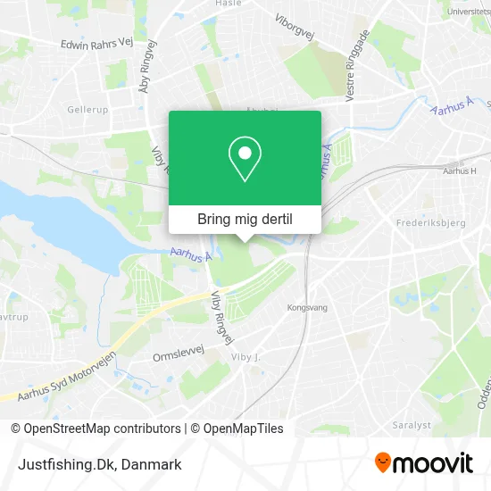 Justfishing.Dk kort