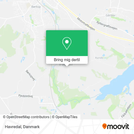 Havredal kort