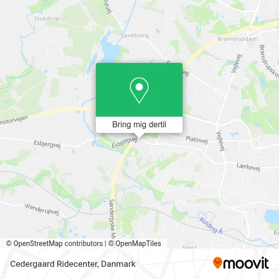 Cedergaard Ridecenter kort