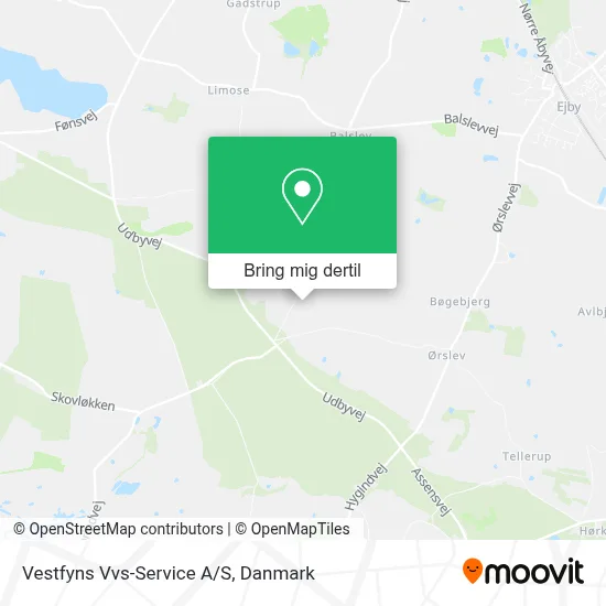 Vestfyns Vvs-Service A/S kort