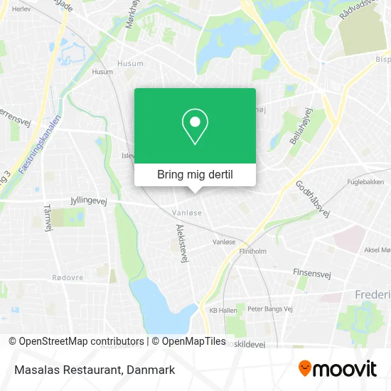 Masalas Restaurant kort