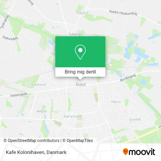 Kafe Kolonihaven kort