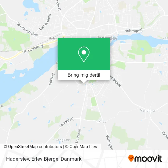 Haderslev, Erlev Bjerge kort