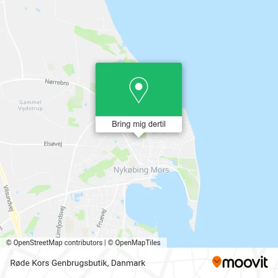 Røde Kors Genbrugsbutik kort