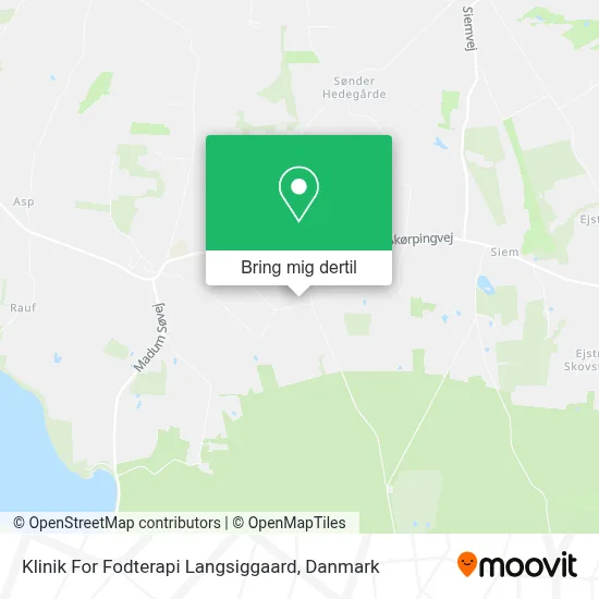 Klinik For Fodterapi Langsiggaard kort