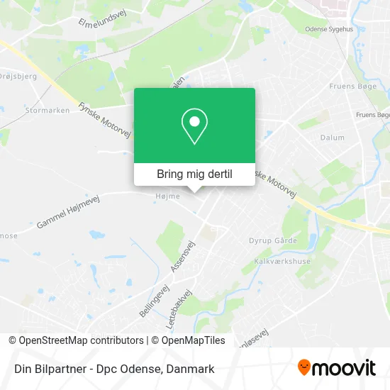 Din Bilpartner - Dpc Odense kort