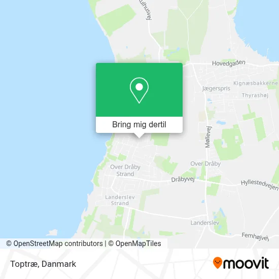 Toptræ kort